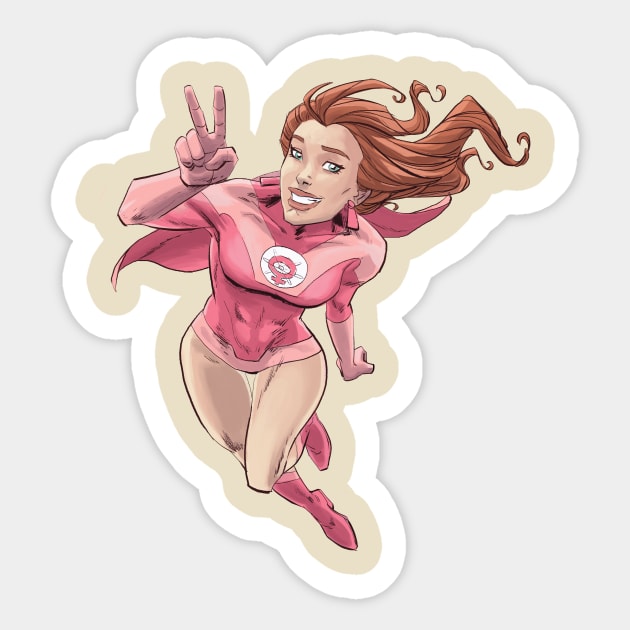 Atom Eve - Invincible Sticker by markodjeska